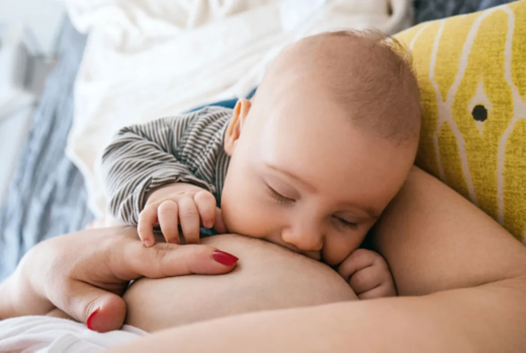 baby breastfeeding