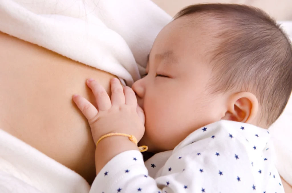 baby breastfeeding
